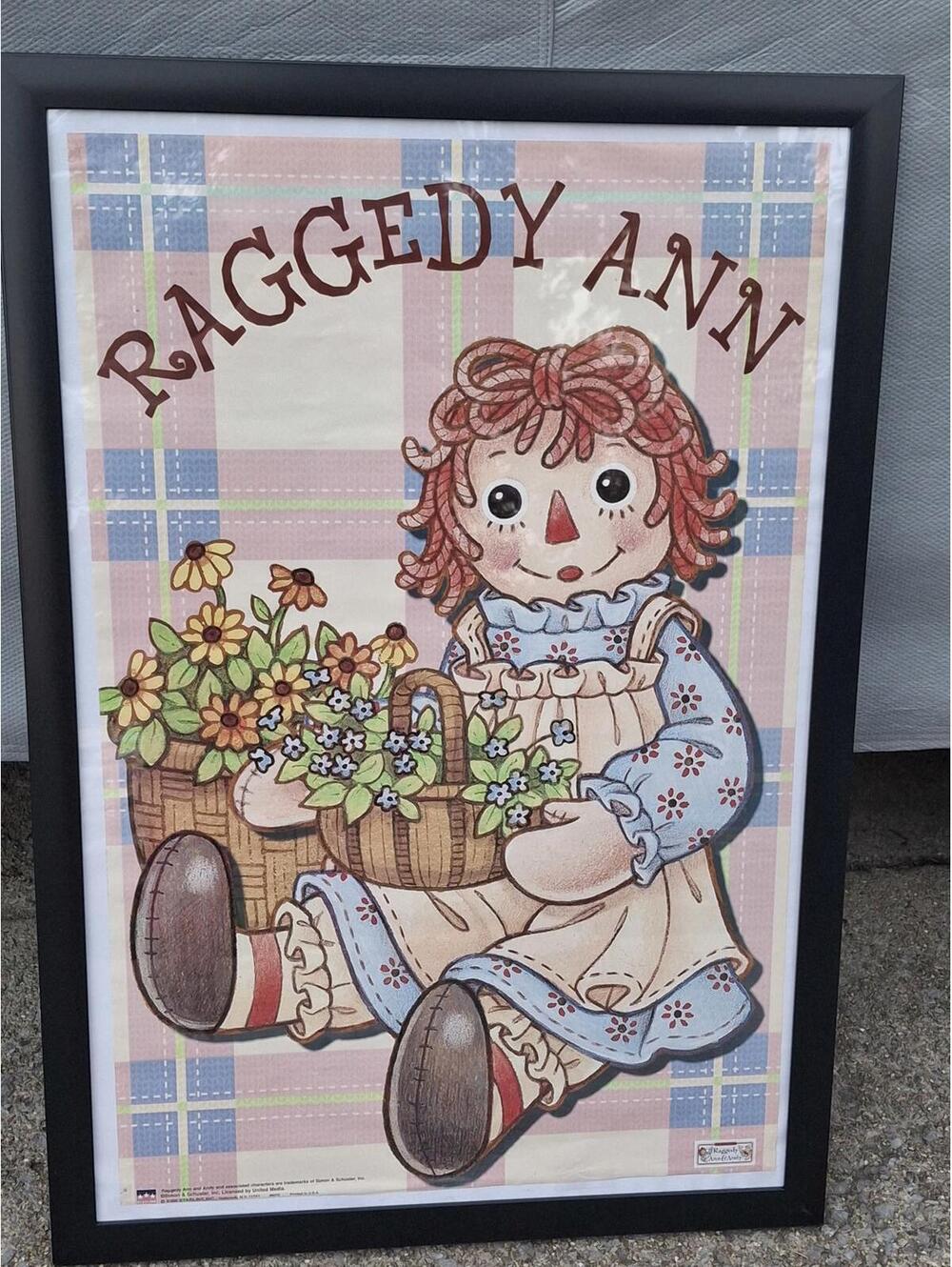 2000 Vintage Raggedy Ann Framed Art Print